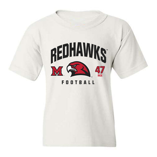 Miami of Ohio - NCAA Football : Brach Rice - Classic Fashion Shersey Youth T-Shirt-0