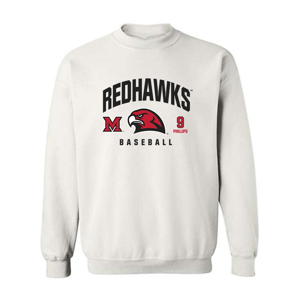 Miami of Ohio - NCAA Baseball : Drew Phillips - Classic Fashion Shersey Crewneck Sweatshirt-0