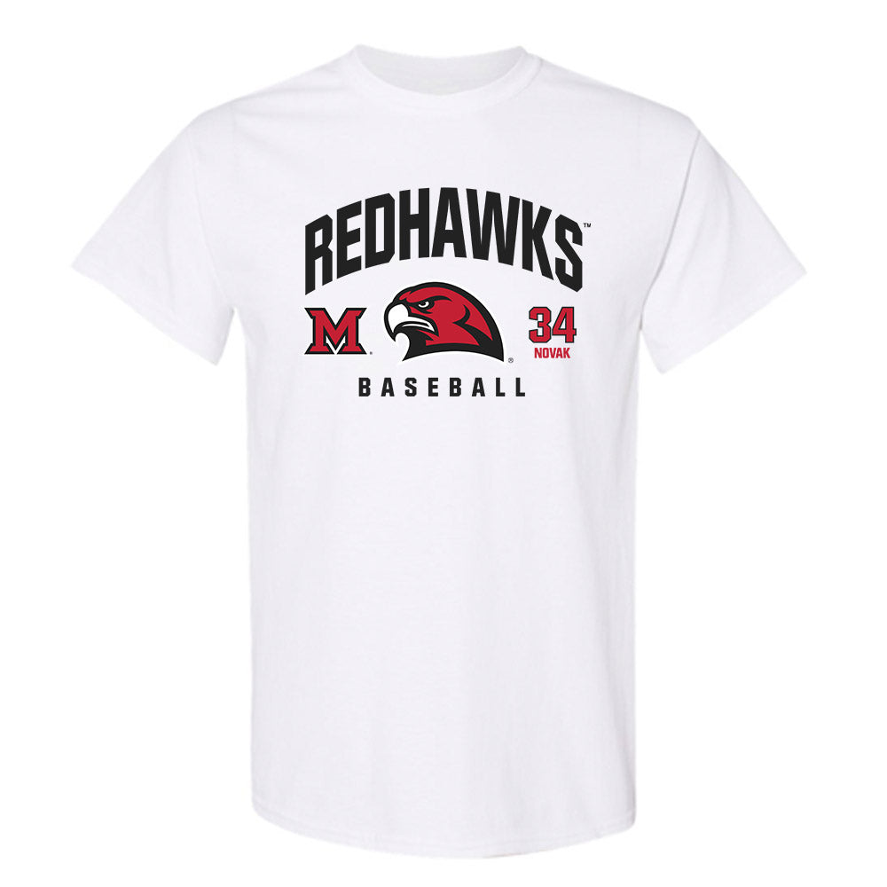 Miami of Ohio - NCAA Baseball : Cameron Novak - Classic Fashion Shersey T-Shirt-0
