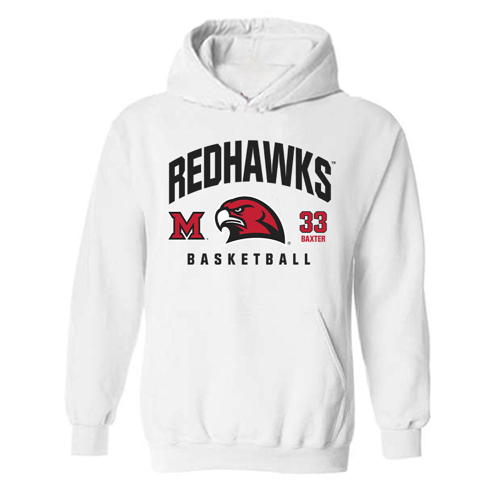 Miami of Ohio - NCAA Women's Basketball : Addison Baxter - Classic Fashion Shersey Hooded Sweatshirt-0
