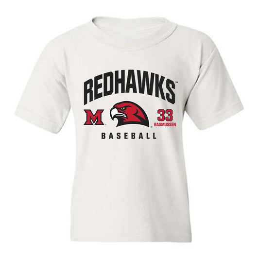 Miami of Ohio - NCAA Baseball : Jamie Rasmussen - Classic Fashion Shersey Youth T-Shirt-0