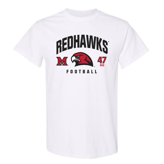 Miami of Ohio - NCAA Football : Brach Rice - Classic Fashion Shersey T-Shirt-0