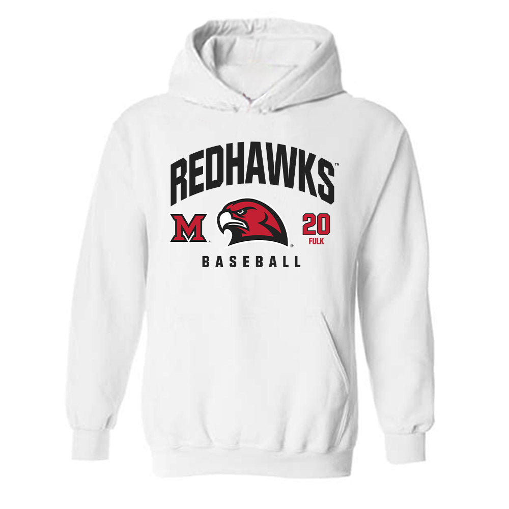 Miami of Ohio - NCAA Baseball : Landon Fulk - Classic Fashion Shersey Hooded Sweatshirt-0