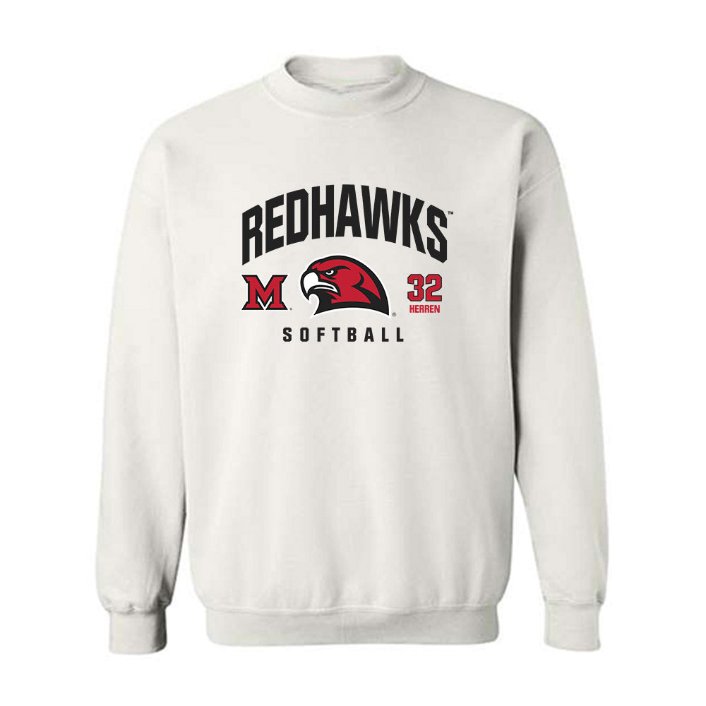 Miami of Ohio - NCAA Softball : Abigail Herren - Classic Fashion Shersey Crewneck Sweatshirt-0