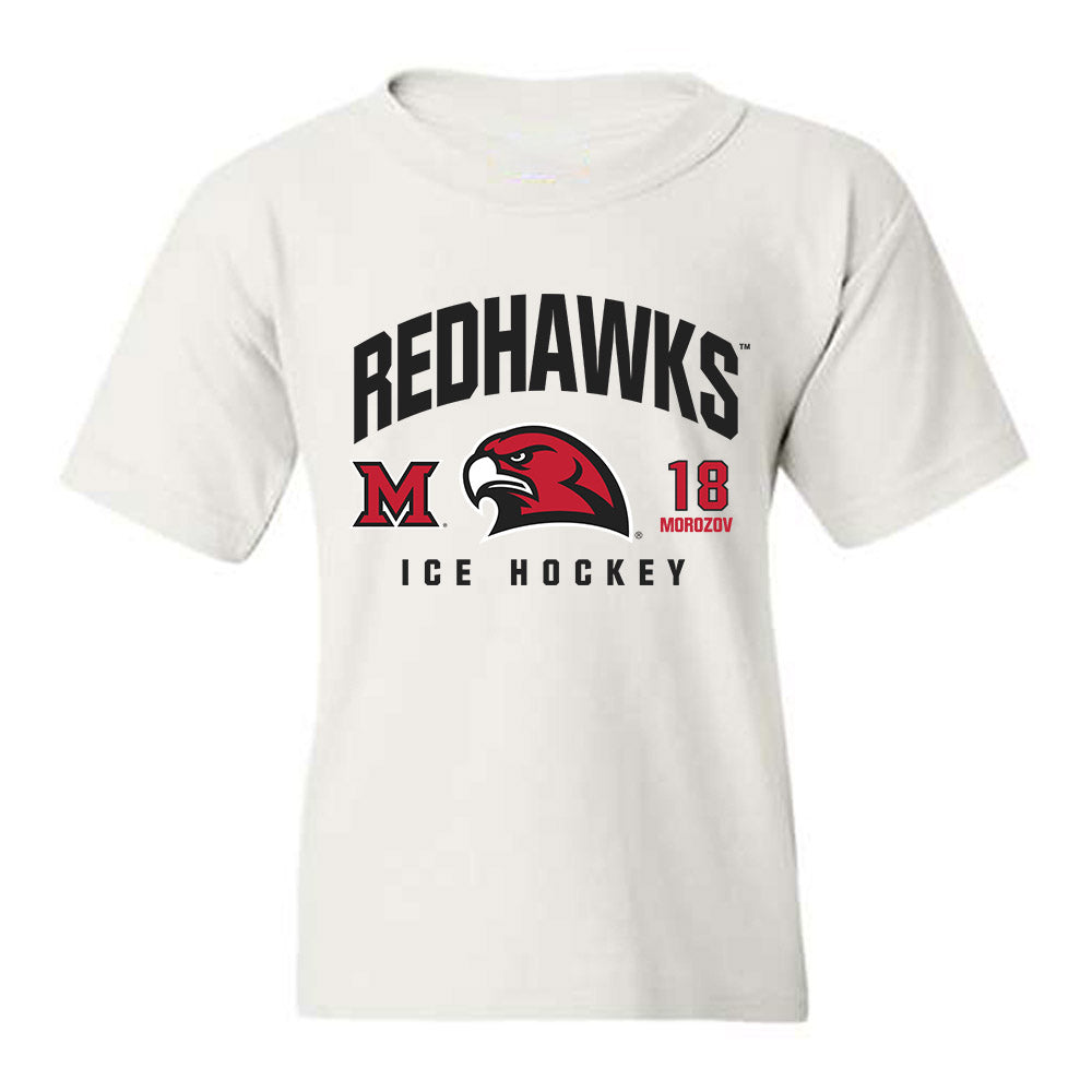 Miami of Ohio - NCAA Men's Ice Hockey : Ilia Morozov - Classic Fashion Shersey Youth T-Shirt-0