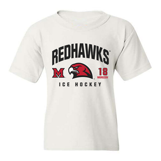 Miami of Ohio - NCAA Men's Ice Hockey : Ilia Morozov - Classic Fashion Shersey Youth T-Shirt-0