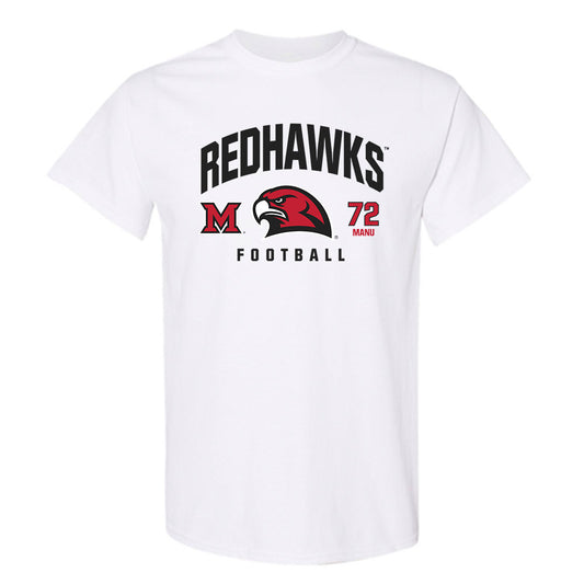 Miami of Ohio - NCAA Football : Kris Manu - Classic Fashion Shersey T-Shirt-0