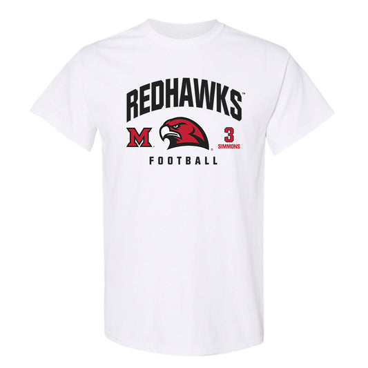 Miami of Ohio - NCAA Football : Quintin Simmons - Classic Fashion Shersey T-Shirt-0