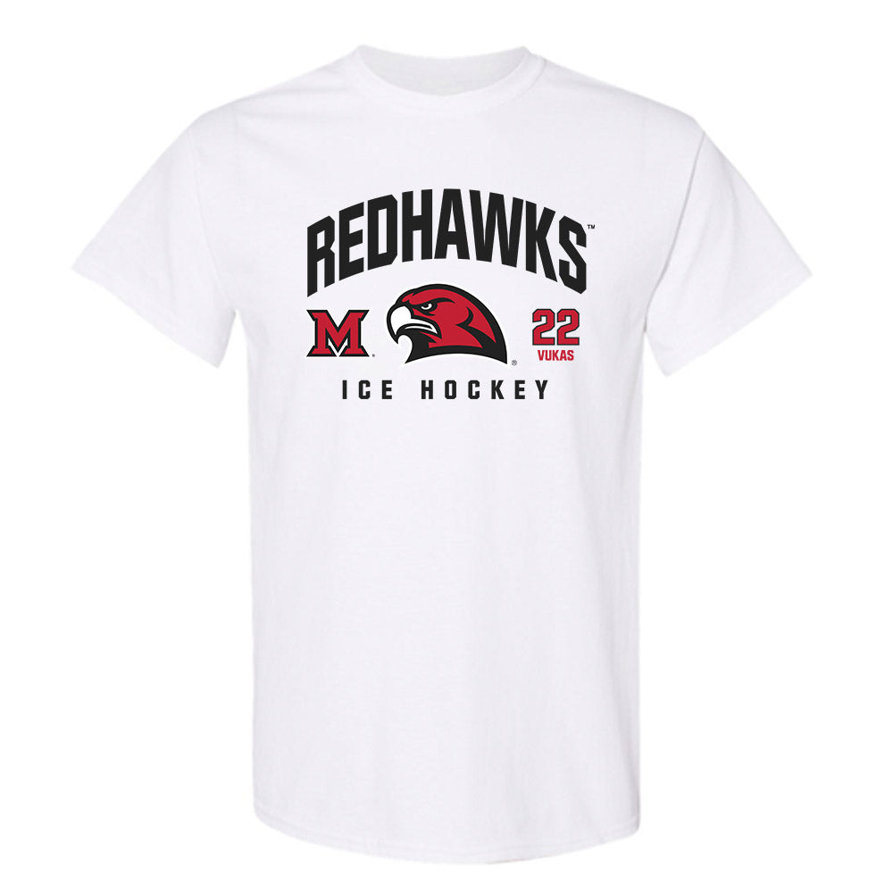 Miami of Ohio - NCAA Men's Ice Hockey : Branko Vukas - Classic Fashion Shersey T-Shirt-0