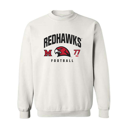 Miami of Ohio - Football Alumni : Austin Uke - Classic Fashion Shersey Crewneck Sweatshirt-0