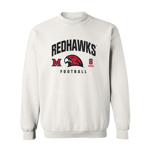 Miami of Ohio - NCAA Football : Cj Young - Classic Fashion Shersey Crewneck Sweatshirt-0