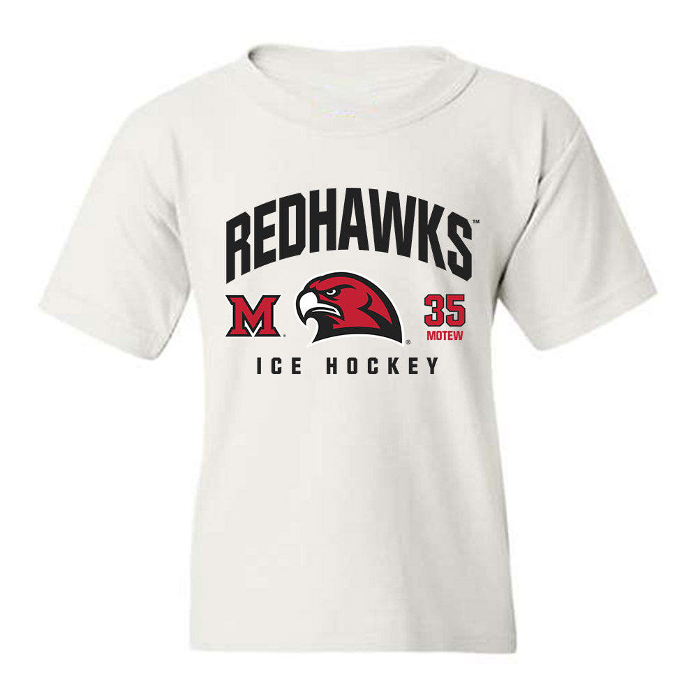Miami of Ohio - NCAA Men's Ice Hockey : Benji Motew - Classic Fashion Shersey Youth T-Shirt-0