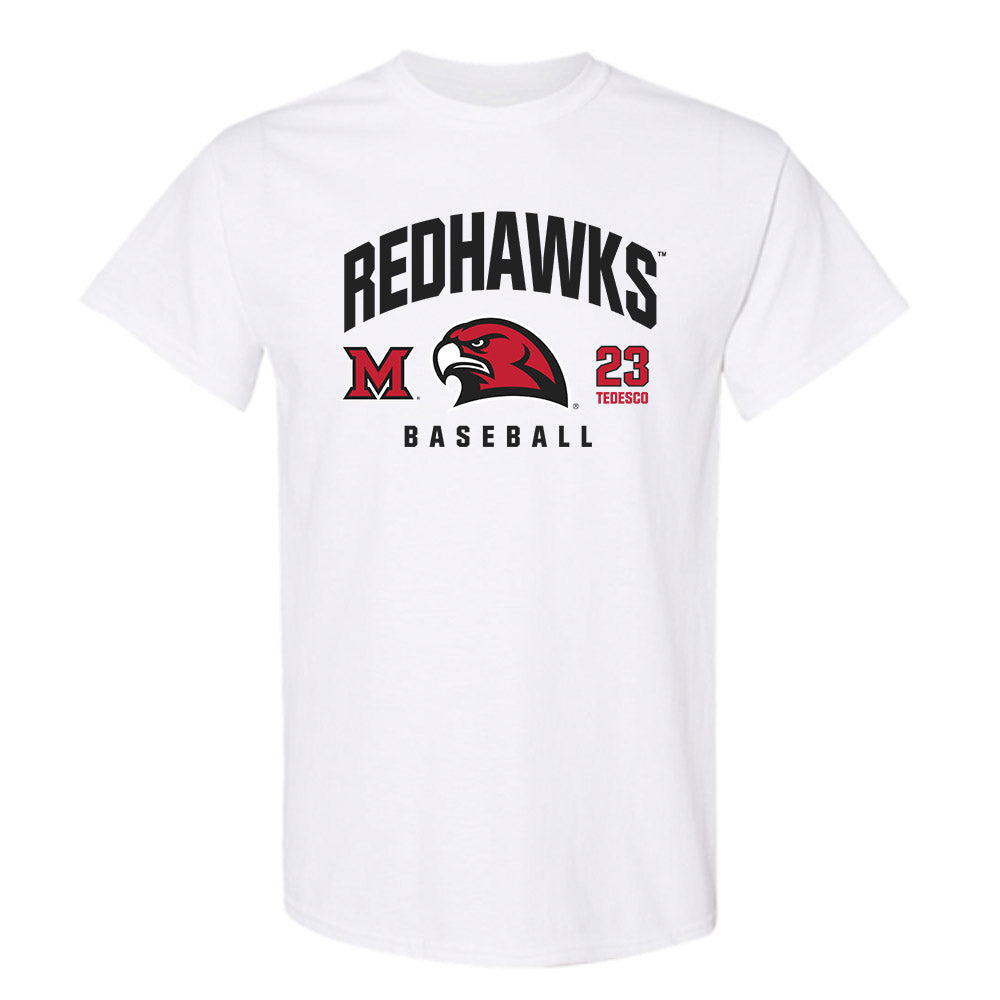 Miami of Ohio - NCAA Baseball : Jake Tedesco - Classic Fashion Shersey T-Shirt-0