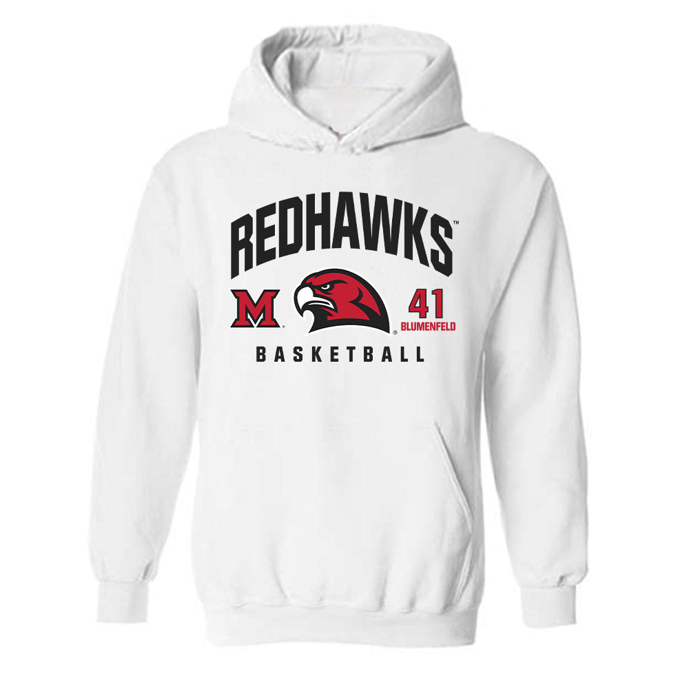 Miami of Ohio - NCAA Women's Basketball : Brooke Blumenfeld - Classic Fashion Shersey Hooded Sweatshirt-0