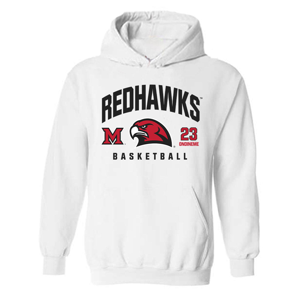 Miami of Ohio - NCAA Women's Basketball : Jade Ondineme - Classic Fashion Shersey Hooded Sweatshirt-0