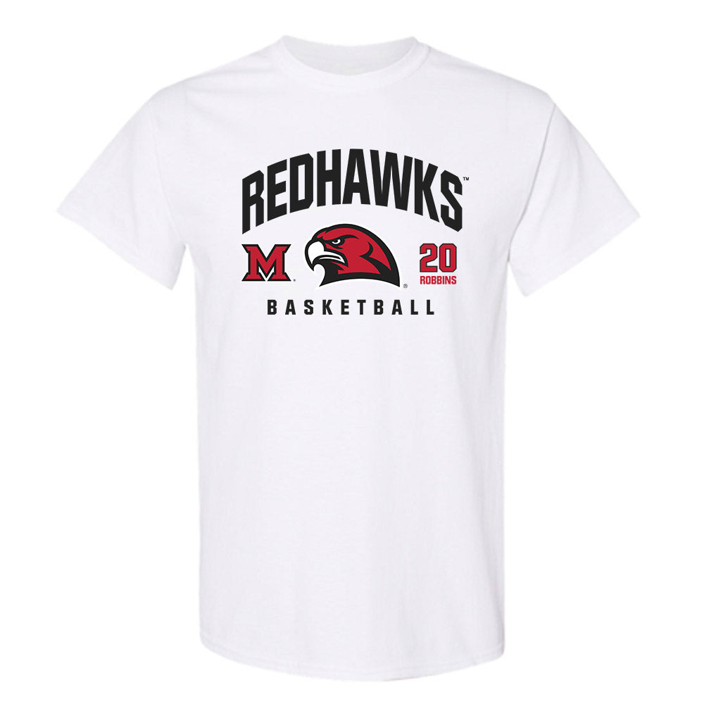 Miami of Ohio - NCAA Men's Basketball : Tyler Robbins - Classic Fashion Shersey T-Shirt-0