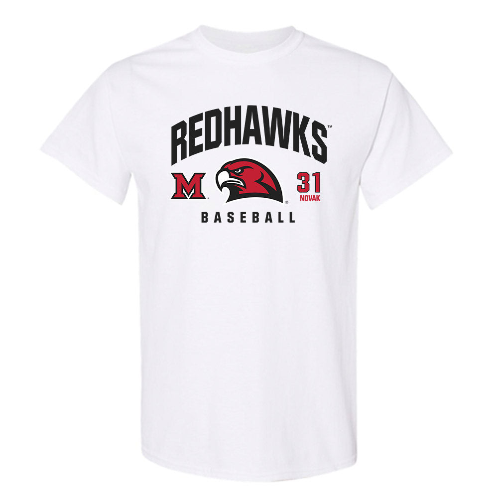 Miami of Ohio - NCAA Baseball : Ryan Novak - Classic Fashion Shersey T-Shirt-0