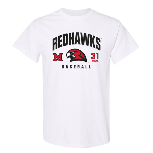 Miami of Ohio - NCAA Baseball : Ryan Novak - Classic Fashion Shersey T-Shirt-0