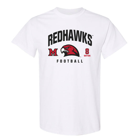 Miami of Ohio - NCAA Football : Damarion Witten - Classic Fashion Shersey T-Shirt-0