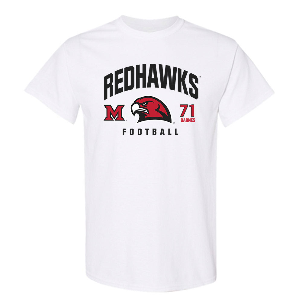 Miami of Ohio - NCAA Football : Lucas Barnes - Classic Fashion Shersey T-Shirt-0