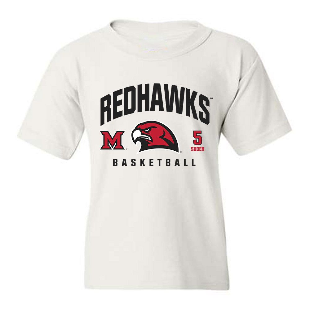 Miami of Ohio - NCAA Men's Basketball : Peter Suder - Classic Fashion Shersey Youth T-Shirt-0