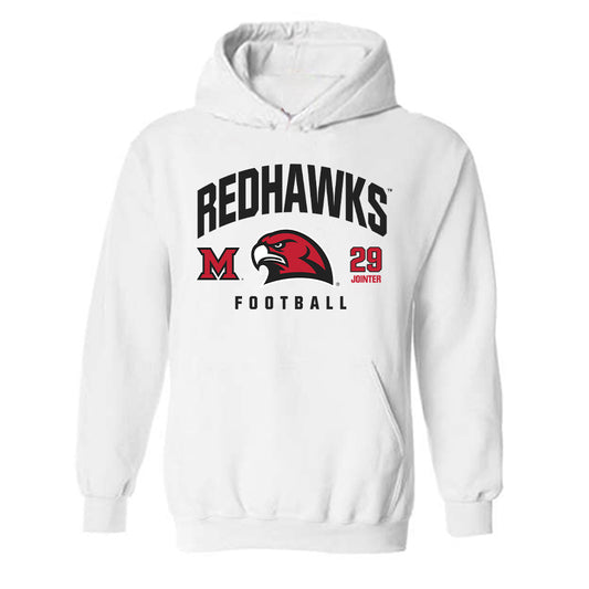 Miami of Ohio - NCAA Football : Easton Jointer - Classic Fashion Shersey Hooded Sweatshirt-0