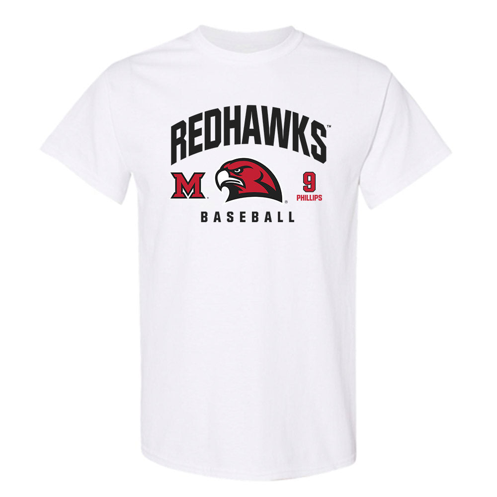 Miami of Ohio - NCAA Baseball : Drew Phillips - Classic Fashion Shersey T-Shirt-0