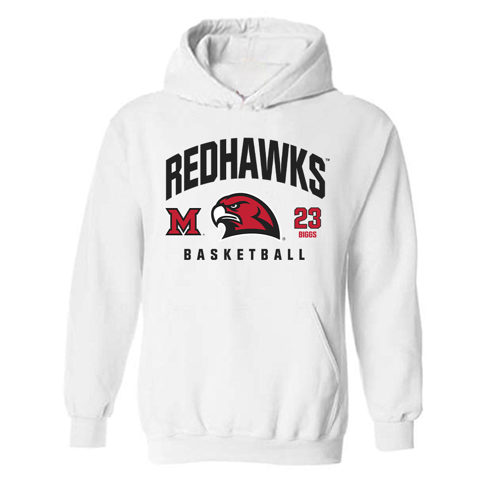 Miami of Ohio - NCAA Women's Basketball : Audrey Biggs - Classic Fashion Shersey Hooded Sweatshirt-0