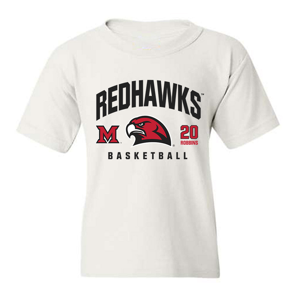 Miami of Ohio - NCAA Men's Basketball : Tyler Robbins - Classic Fashion Shersey Youth T-Shirt-0