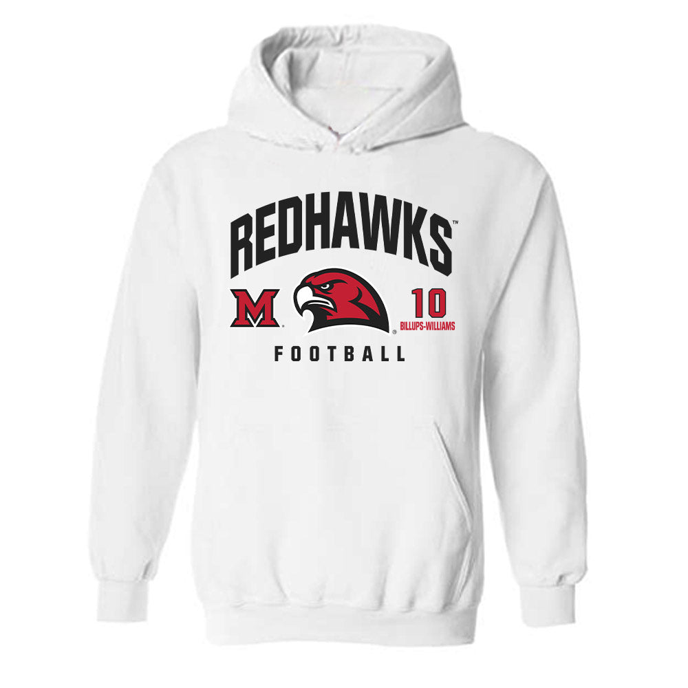 Miami of Ohio - NCAA Football : Lynel Billups-Williams - Classic Fashion Shersey Hooded Sweatshirt-0