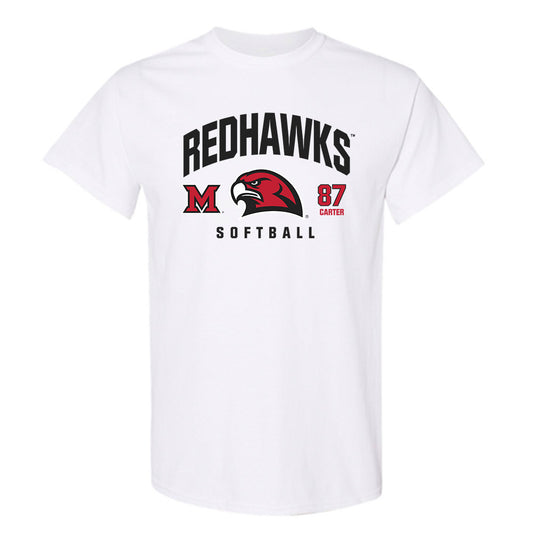 Miami of Ohio - NCAA Softball : Ella Carter - Classic Fashion Shersey T-Shirt-0