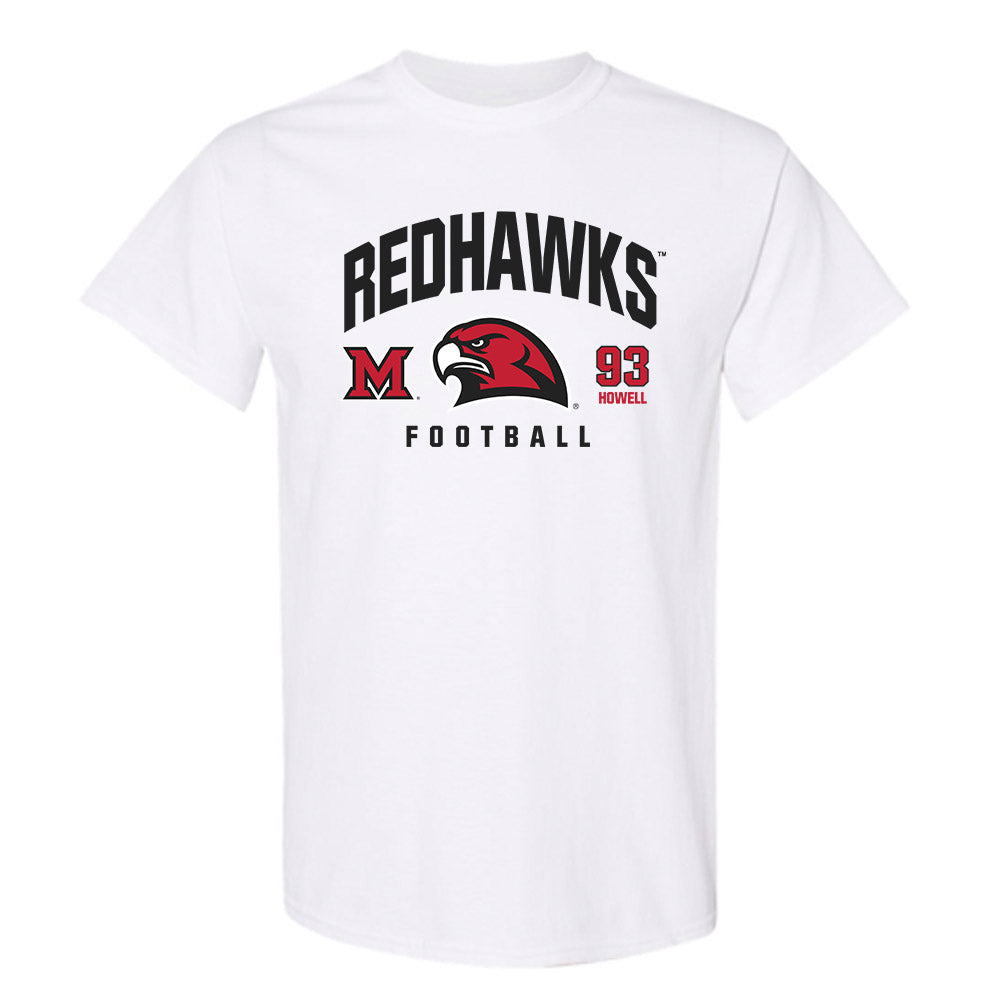 Miami of Ohio - NCAA Football : Logan Howell - Classic Fashion Shersey T-Shirt-0