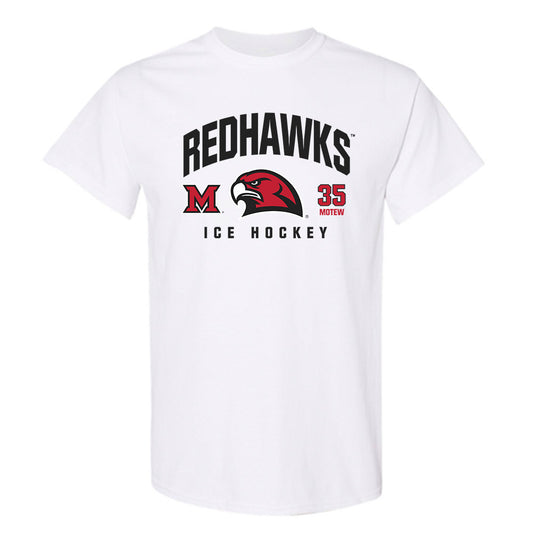 Miami of Ohio - NCAA Men's Ice Hockey : Benji Motew - Classic Fashion Shersey T-Shirt-0