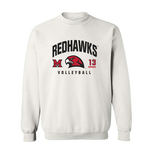 Miami of Ohio - Women's Volleyball Alumni : Emily Morgan - Classic Fashion Shersey Crewneck Sweatshirt-0