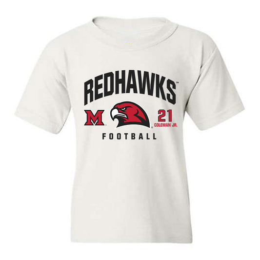 Miami of Ohio - NCAA Football : Toney Coleman Jr. - Classic Fashion Shersey Youth T-Shirt-0