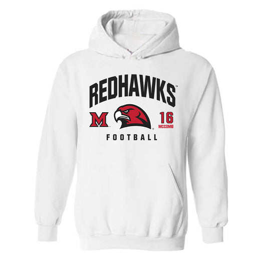 Miami of Ohio - NCAA Football : David McComb - Classic Fashion Shersey Hooded Sweatshirt-0