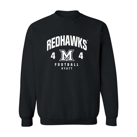 Miami of Ohio - NCAA Football : Devin Hyatt - Fashion Shersey Crewneck Sweatshirt-0
