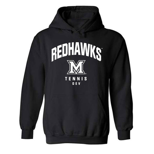 Miami of Ohio - NCAA Women's Tennis : Sarah Dev - Fashion Shersey Hooded Sweatshirt-0