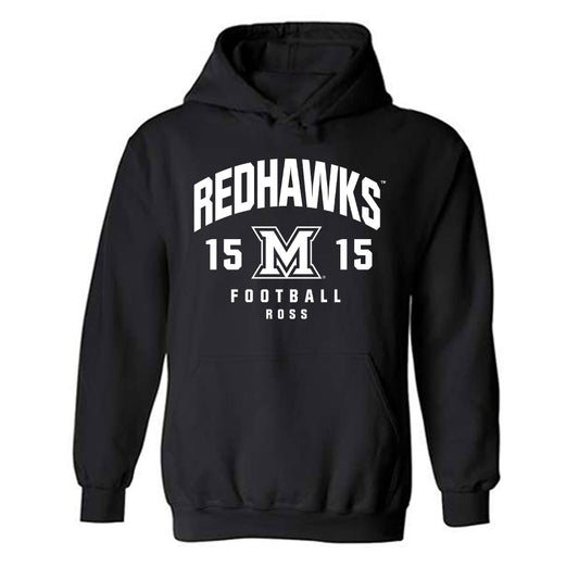 Miami of Ohio - NCAA Football : Christian Ross - Fashion Shersey Hooded Sweatshirt-0