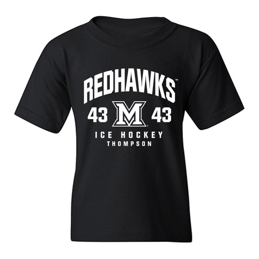 Miami of Ohio - NCAA Men's Ice Hockey : Ryder Thompson - Fashion Shersey Youth T-Shirt-0