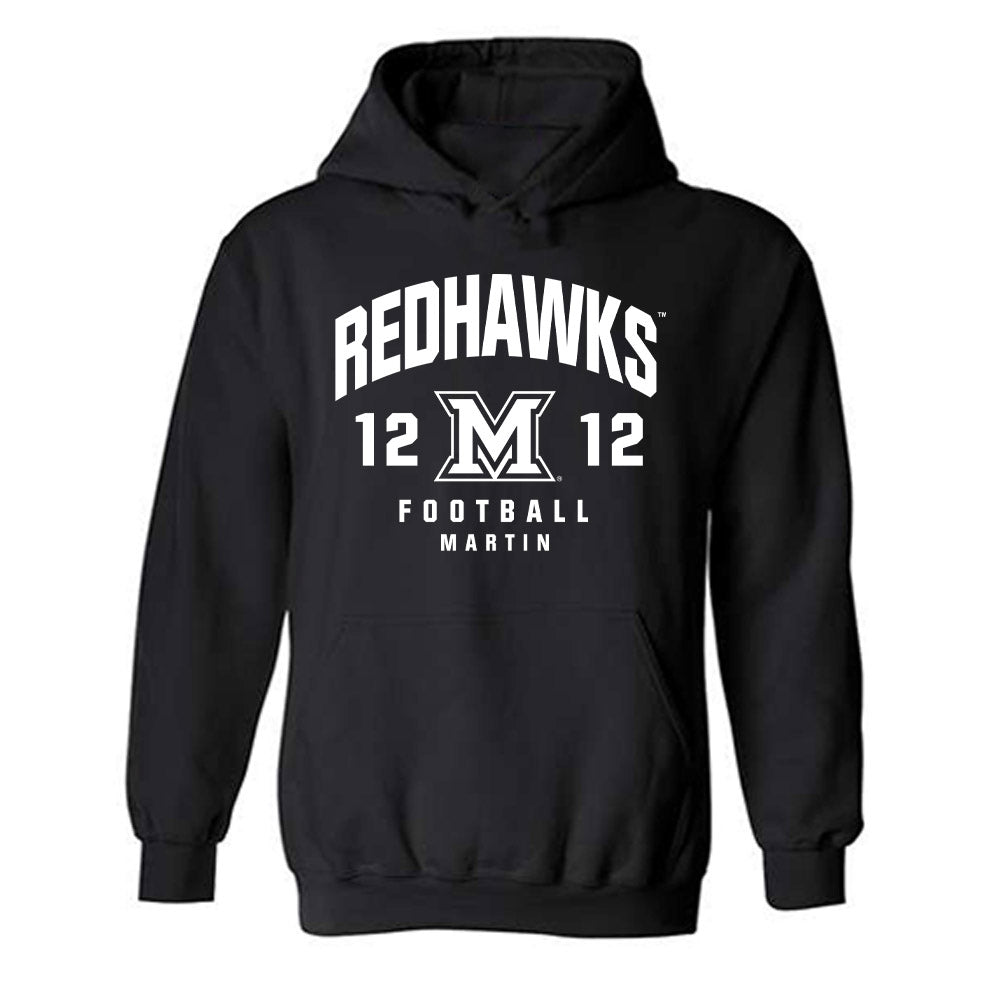 Miami of Ohio - NCAA Football : Kaleb Martin - Fashion Shersey Hooded Sweatshirt-0
