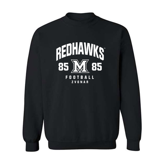 Miami of Ohio - NCAA Football : Trey Zvonar - Fashion Shersey Crewneck Sweatshirt-0