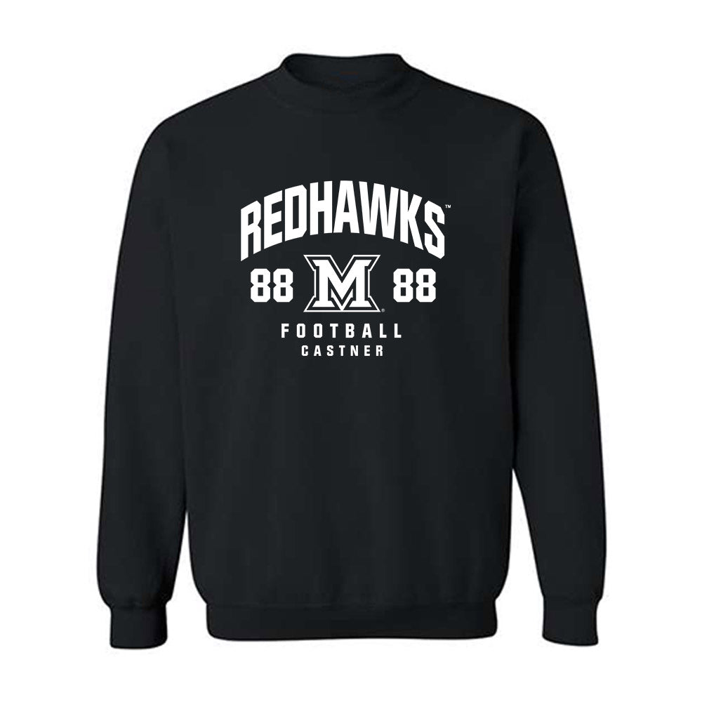 Miami of Ohio - NCAA Football : CJ Castner - Fashion Shersey Crewneck Sweatshirt-0