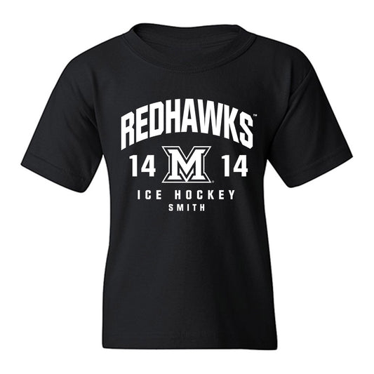 Miami of Ohio - NCAA Men's Ice Hockey : Ryan Smith - Fashion Shersey Youth T-Shirt-0