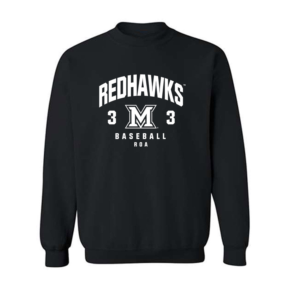 Miami of Ohio - NCAA Baseball : Christopher Roa - Fashion Shersey Crewneck Sweatshirt-0