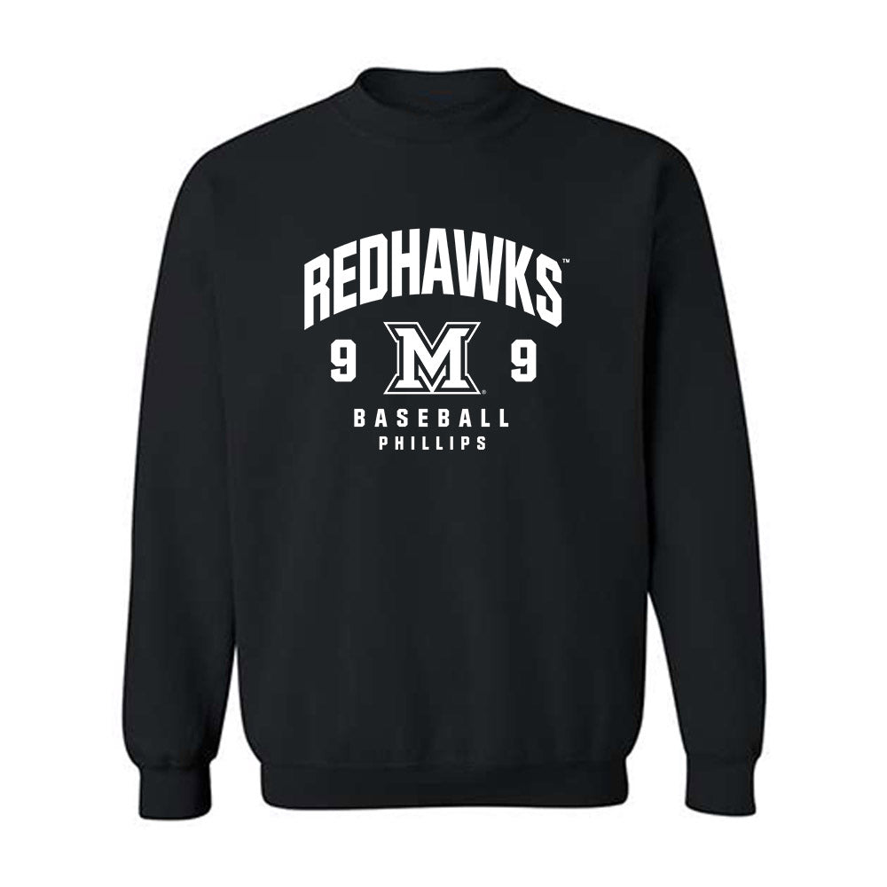 Miami of Ohio - NCAA Baseball : Drew Phillips - Fashion Shersey Crewneck Sweatshirt-0