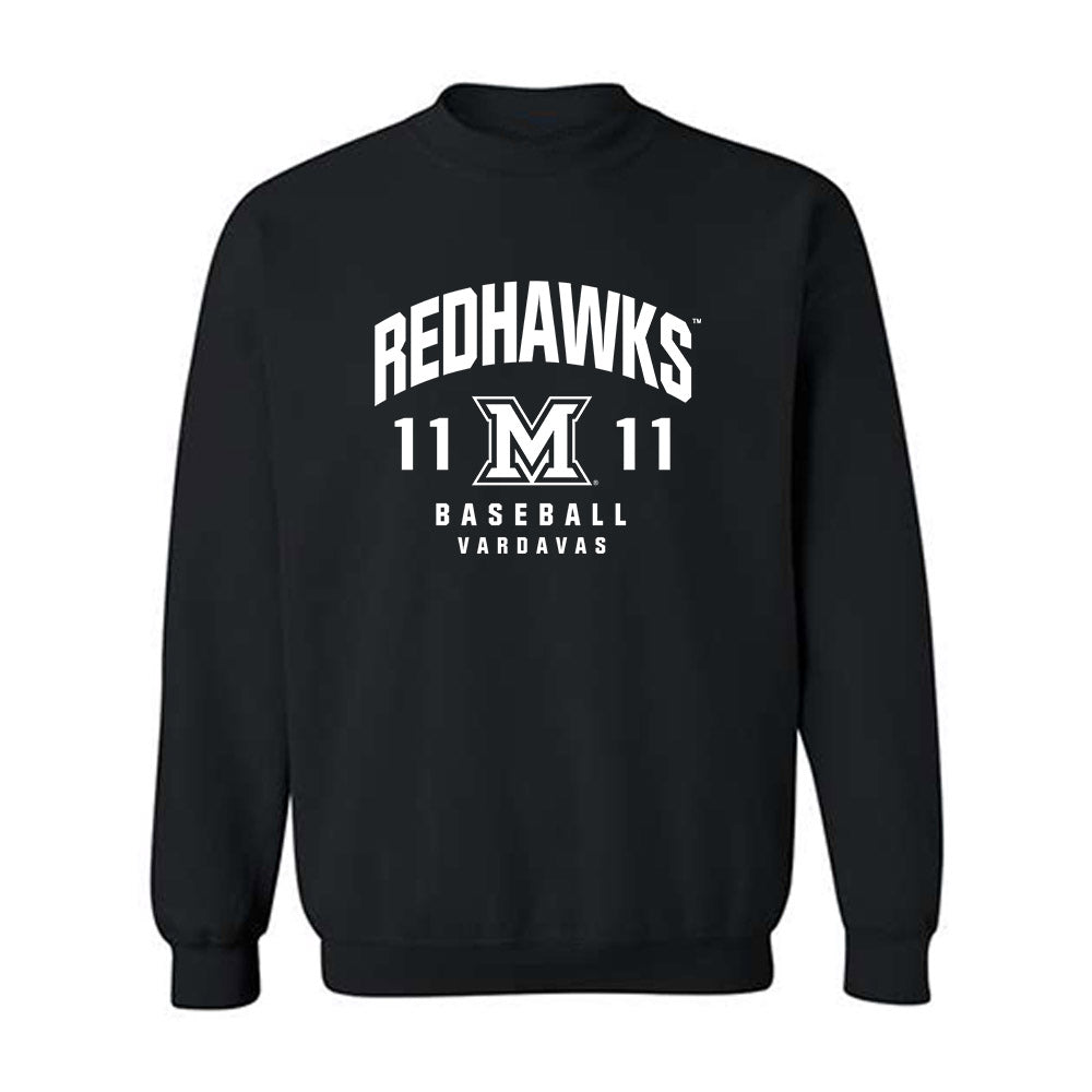 Miami of Ohio - NCAA Baseball : Nick Vardavas - Fashion Shersey Crewneck Sweatshirt-0