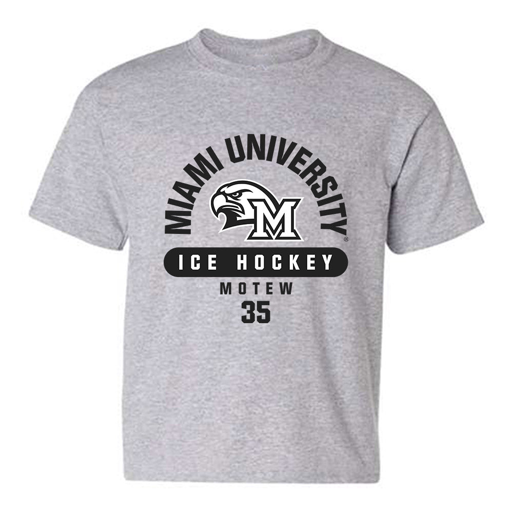 Miami of Ohio - NCAA Men's Ice Hockey : Benji Motew - Classic Fashion Shersey Youth T-Shirt-0