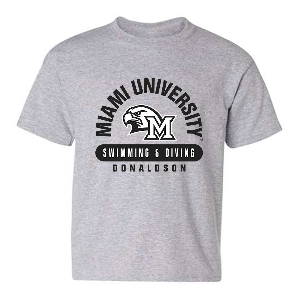 Miami of Ohio - NCAA Men's Swimming & Diving : Kevin Donaldson - Classic Fashion Shersey Youth T-Shirt-0
