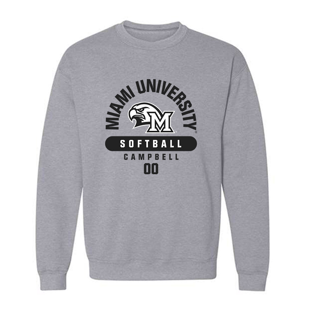 Miami of Ohio - NCAA Softball : Mckenna Campbell - Classic Fashion Shersey Crewneck Sweatshirt-0